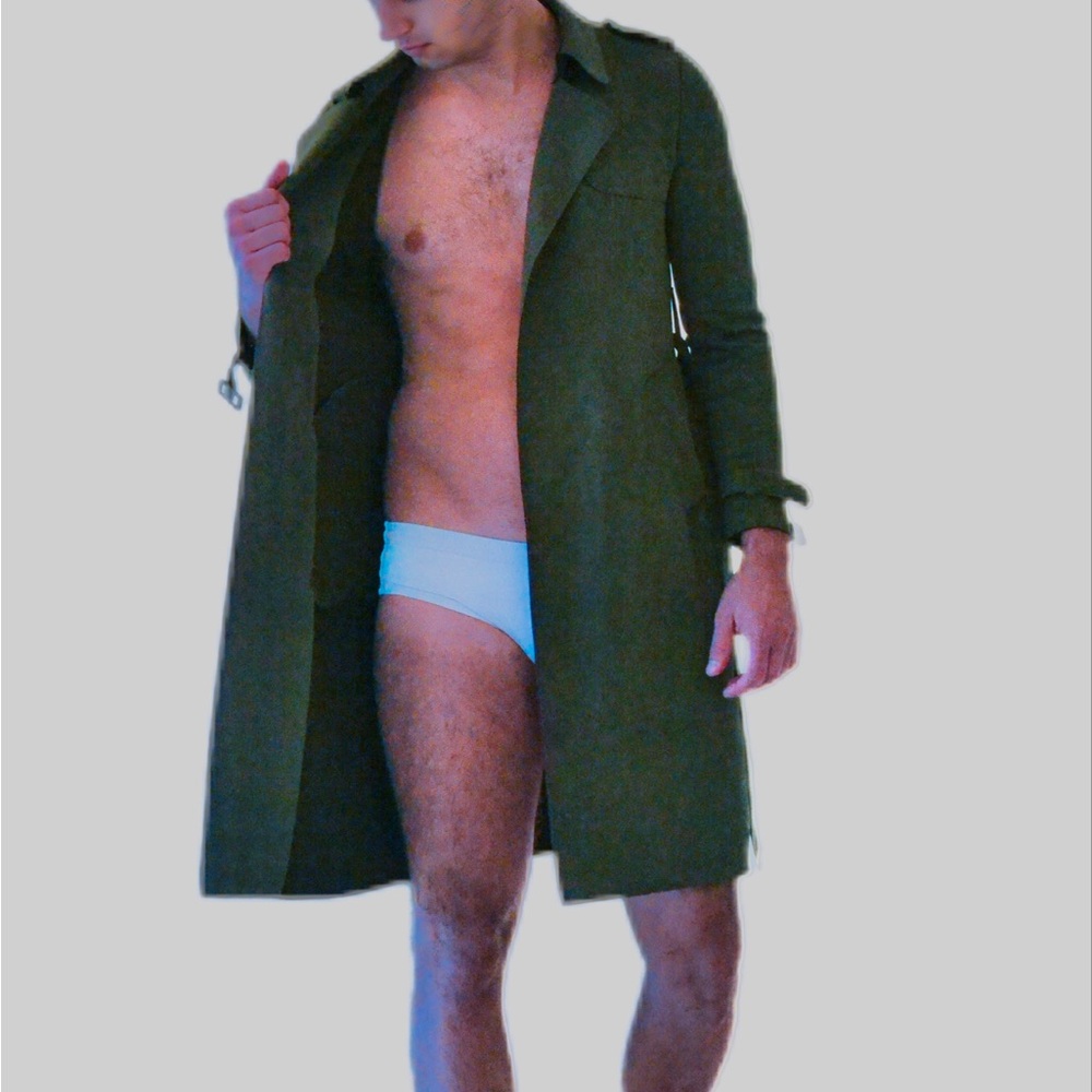 Unisex High-quality olive leather jacket suitable for sizes M - L